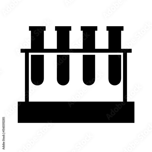 test tube rack icon vector