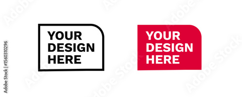 Bold your design here badges highlight high contrast styles, perfect for versatile branding needs.