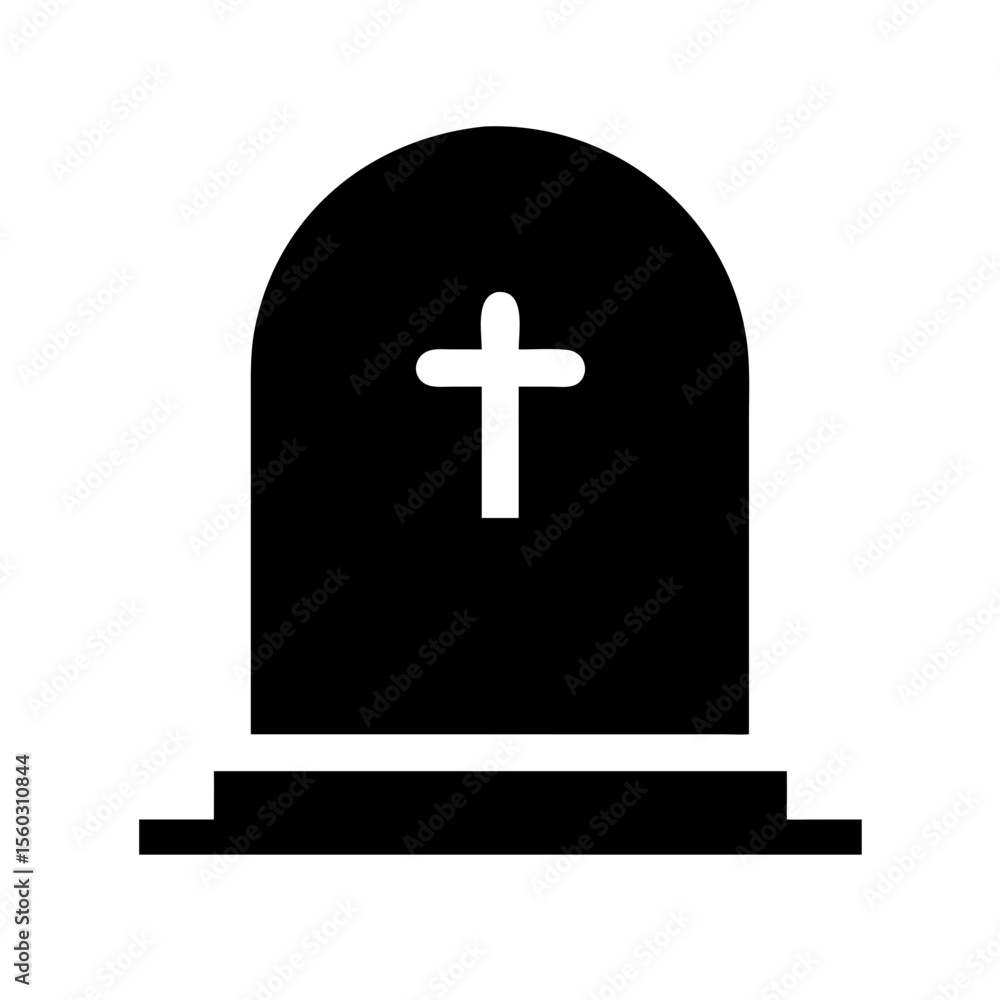 Fototapeta premium old church in the cemetery 