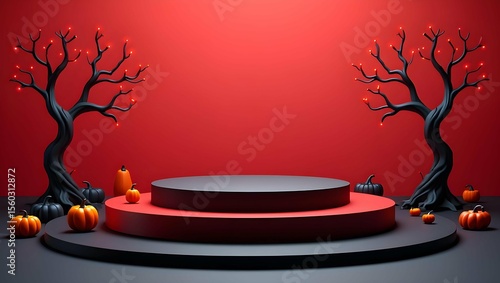 vector illustration of a halloween background