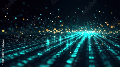 Abstract digital particle field