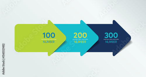 3 step. Flow diagram, sheet, schema, chart, step-by-step diagram.