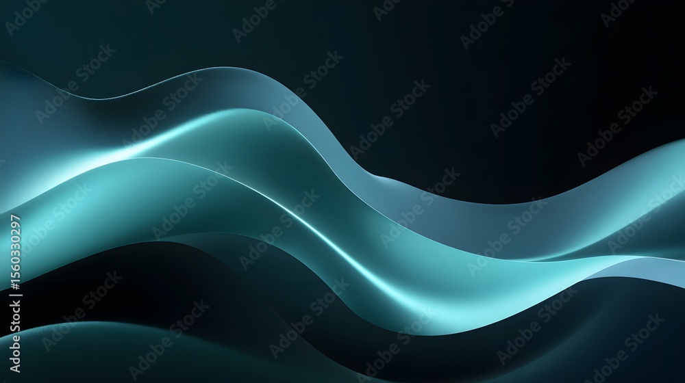 Obraz premium Abstract fluid waves in motion