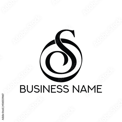OS logo designs vector, OS monogram logos, OS luxury logos, OS vector design templates