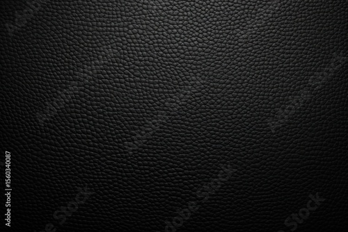 Wallpaper Mural Close-up image of black textured leather with fine grain pattern and subtle lighting highlighting the surface details. Torontodigital.ca