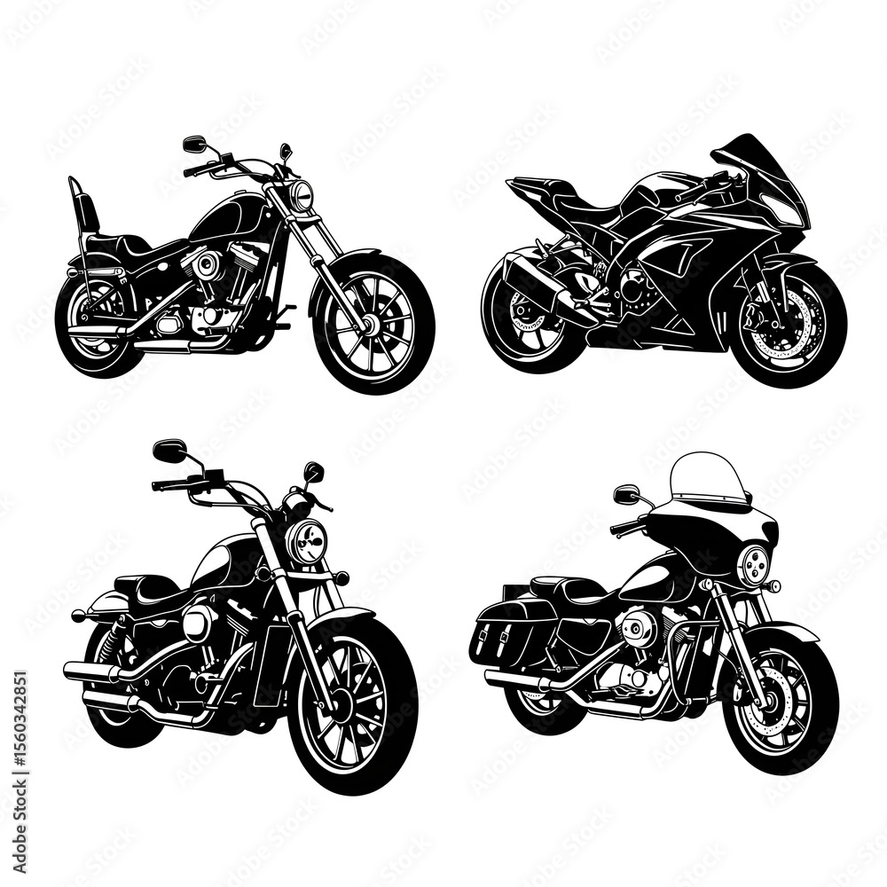 Obraz premium set of bikes