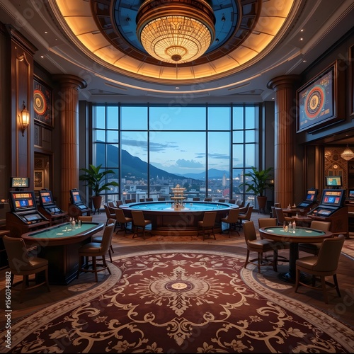 Luxury casino hotel, AI Generative