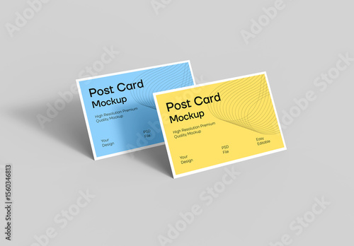 Realistic Postcard mockup