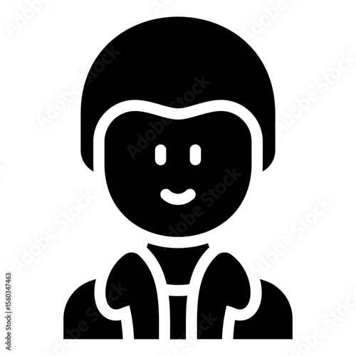 Bald man with blazer