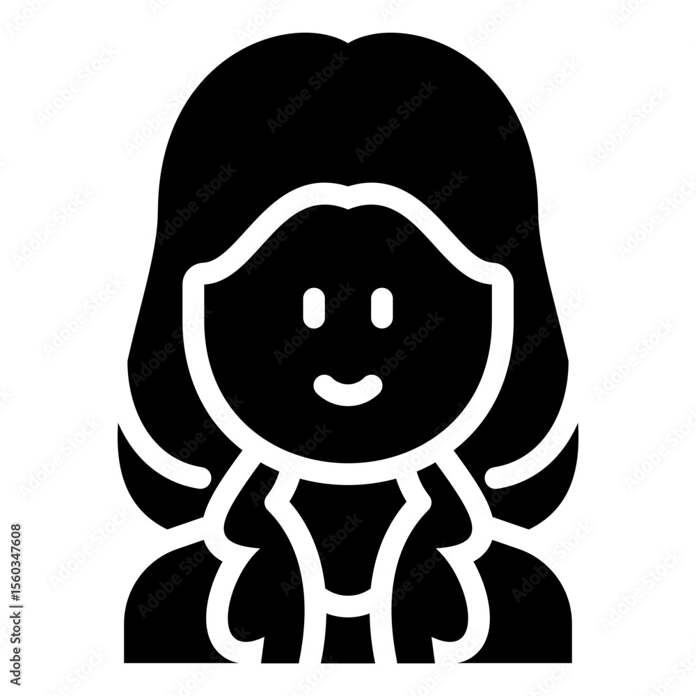 Long bob hair woman with coat jacket Long bob hair woman with coat jacket