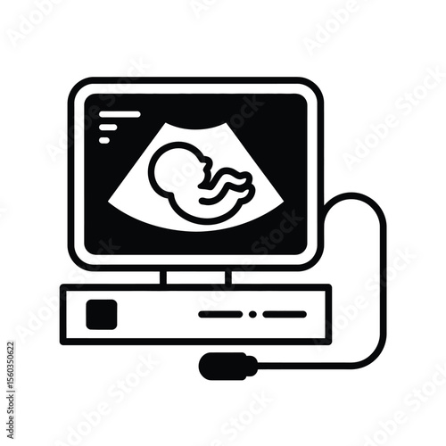 Ultrasound Scan Showing Fetus