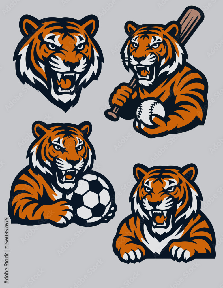 Fototapeta premium Tiger Mascot