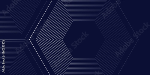 Modern blue background blue andwhite gradation. Hexagon effect style simple design good art absract  nice