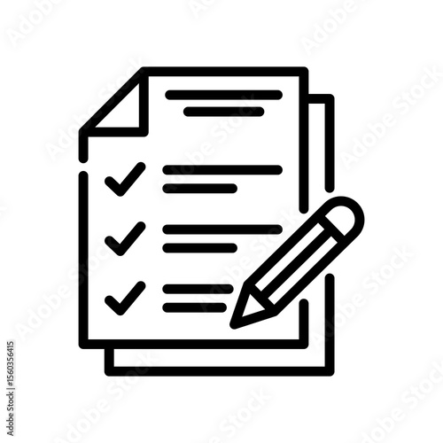 Assessment line icon