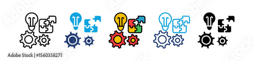 Puzzle multiple icon
