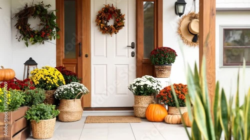 Fall porch decor