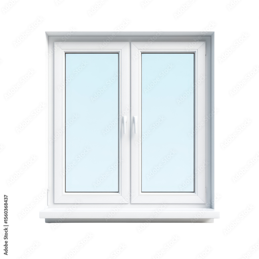 Modern White Window with Double Pane Glass Designed for Natural Light and Ventilation in Contemporary Architecture Transparent background or PNG Modern White Window with Double Pane Glass Designed for Natural Light and Ventilation in Contemporary Architecture Transparent background or PNG