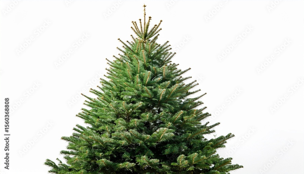 Fototapeta premium beautiful christmas tree isolated on white background