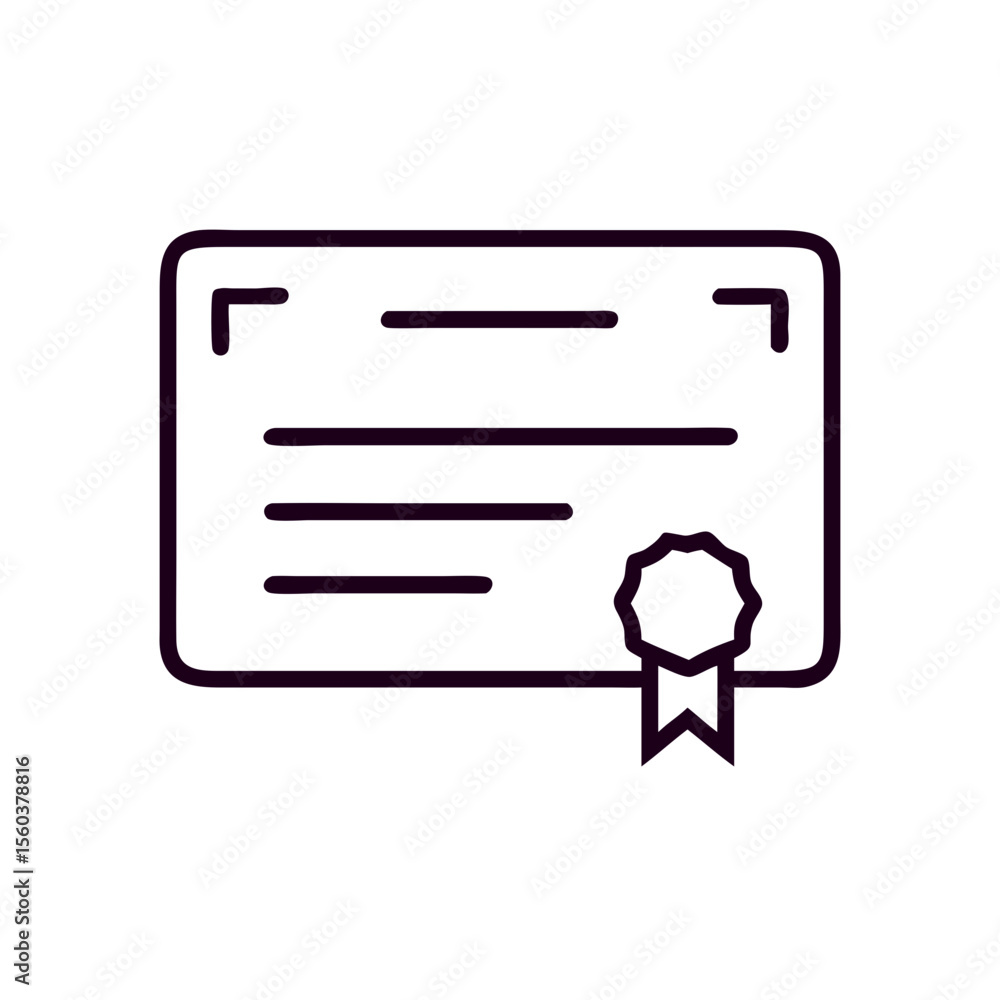 Certificate Document Icon Certificate Document Icon