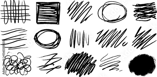Artistic grid dot field with torn band sketch for creative designs