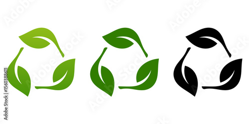 Aesthetic leaf recycle triangle