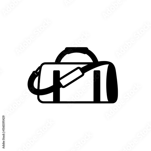 Gym Bag: A clean, simple image featuring a sporty gym bag, exuding a sense of readiness and practicality. Perfect for conveying the essence of an active, fitness-focused lifestyle.