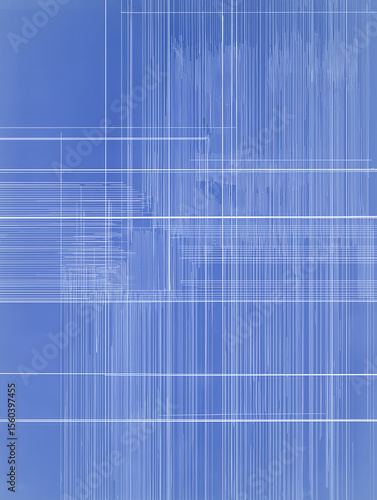 Abstract Blue Grid Lines Background