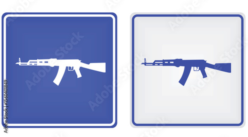 Shooting range sign. vector illustration