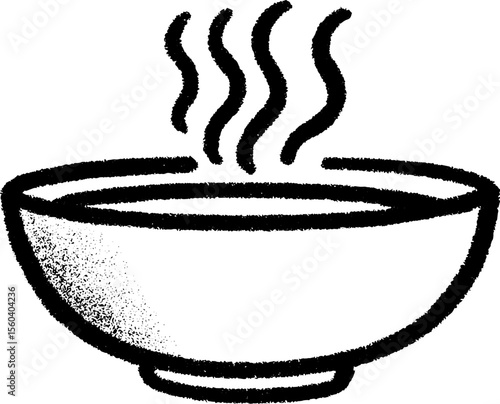 Rustic bowl of steaming soup with wooden table ambiance for culinary art