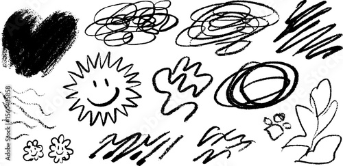 Creative chaos: tangled scribbles and artistic doodles for design inspiration