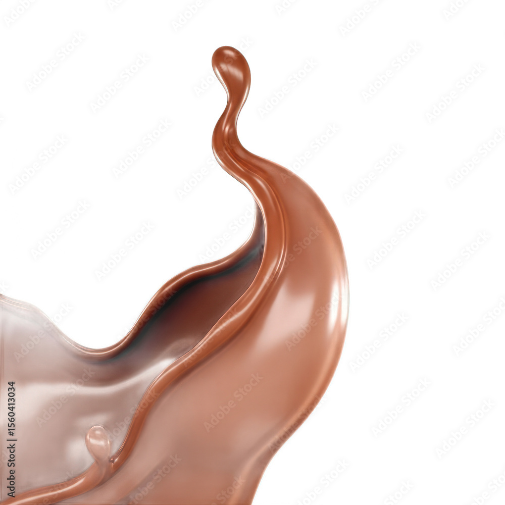 Dynamic Brown Liquid Splash With Smooth Texture Isolated On A Transparent Background Dynamic Brown Liquid Splash With Smooth Texture Isolated On A Transparent Background