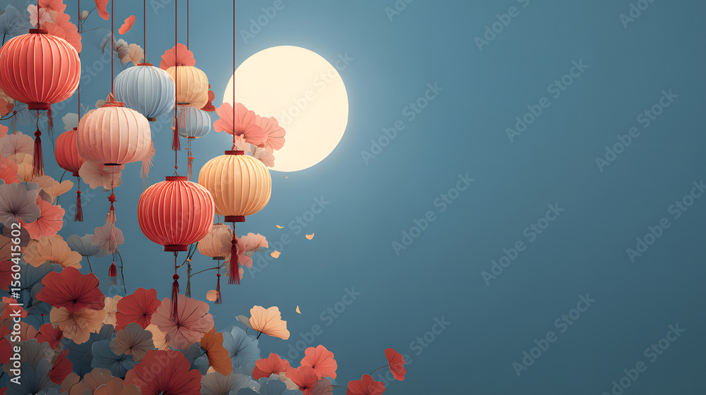 Obraz premium Romantic Valentine's Day Background with Soft Hearts and Space for Love Messages captures the warmth and tenderness of love. Delicate heart shapes float gently across a soft, dreamy backdrop in shades