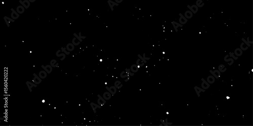 Snow flakes winter snowfall white light vector background. Christmas background, white snow on black background for edit photo.	