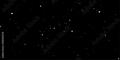 Snow flakes winter snowfall white light vector background. Christmas background, white snow on black background for edit photo.	