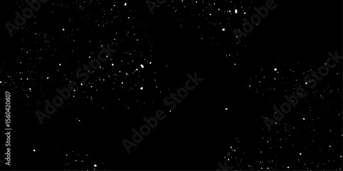 Snow flakes winter snowfall white light vector background. Christmas background, white snow on black background for edit photo.	