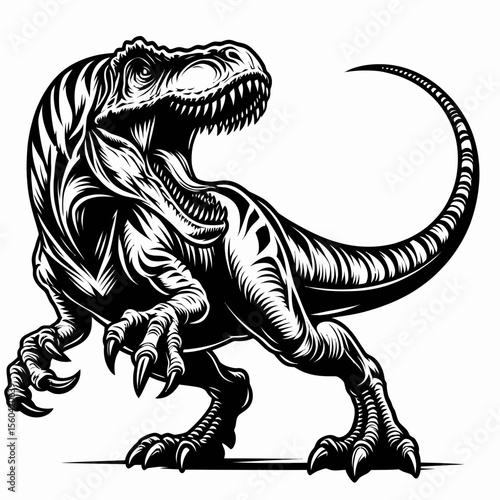 Ceratosaurus Snarling Fiercely in the Wild