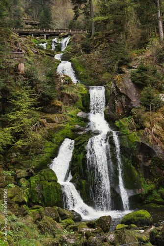 Triberg Waterfalls, located in the Black Forest, Germany. Vertical