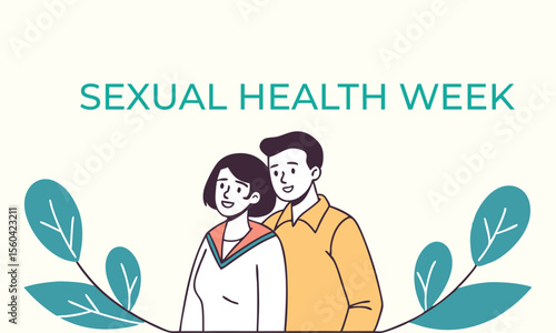 Sexual Health Week. Sexual concept Design Background.