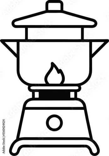 electric kettle vector illustration