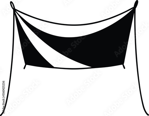 vector illustration of a tarp