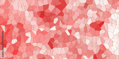 Title: Abstract Low Polygon pink gradient Generative Crystal texture background Geometric colored background for interior solutions or covers. triangle of crystallized. poly pattern Cement kitchen dec