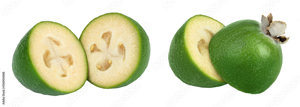 Fototapeta premium Feijoa fruit isolated on white background