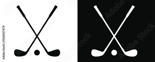 golf club flat icon. golf stick for sports element. vector illustration