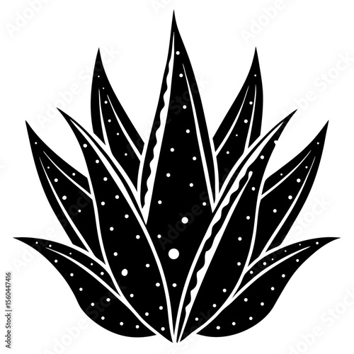black and white leaf