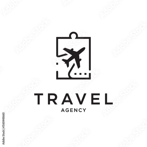 Modern Minimalist Travel Agency Logo Design for Tourism, Adventure, and Vacation Brands
