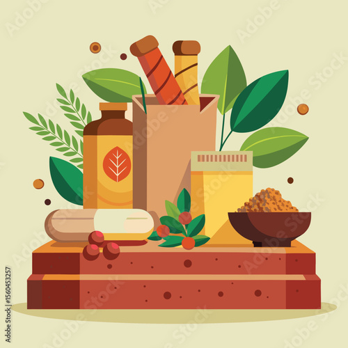 vector illustration of a tea pot