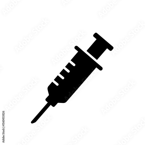 syringe icon vector isolated on background