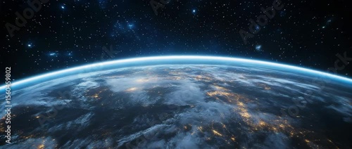 Stunning Earth From Space: Night Lights and Atmosphere