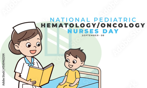 National Pediatric Hematology Oncology Nurses Day. Concept Design Background.