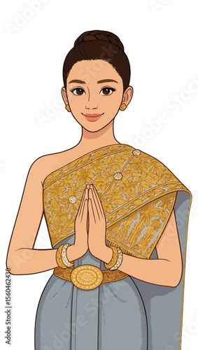 Traditional Khmer woman, Khmer Culture, Pchum Ben Day, Khmer New Year, Cambodia Water Festival